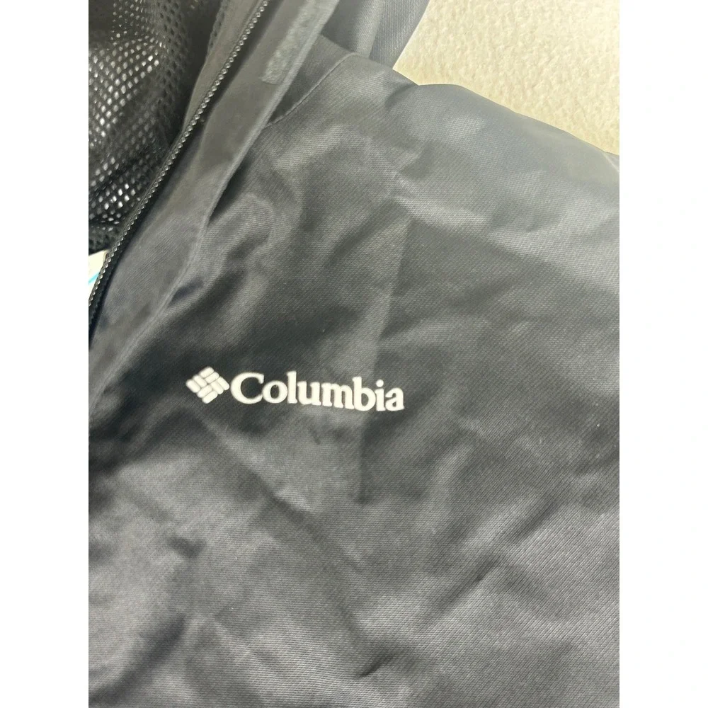 Columbia Rain Jacket Kids XL Black Gorpcore